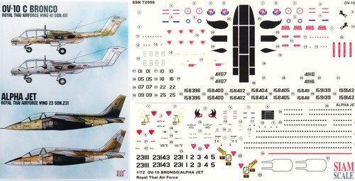 Decalcomanie scala siam 72 - scala, 1/72
